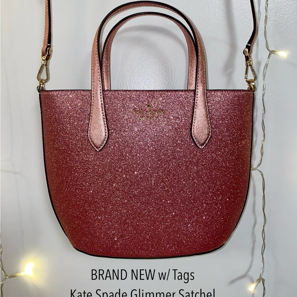 Kate Spade Pink Glimmer Crossbody Satchel